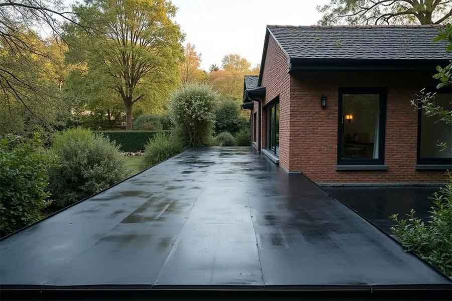 Réparation de membrane d'étanchéité sur toit-terrasse